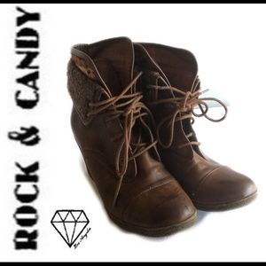 Rock & Candy lace up Bootie, Size: 9.5